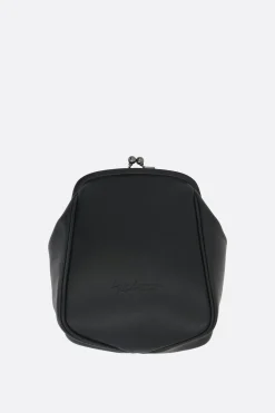 Women DISCORD YOHJI YAMAMOTO Clasp medium pouch in smooth leather