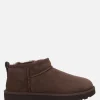 Women UGG Classic Ultra mini ankle boots in suede