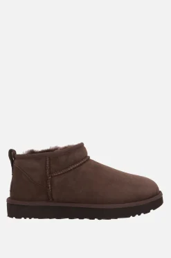 Women UGG Classic Ultra mini ankle boots in suede