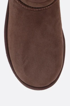 Women UGG Classic Ultra mini ankle boots in suede