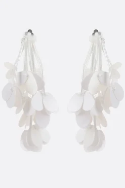 Women PLAN C clip-on earring with sequin fringes