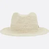 Women BORSALINO Clochard hat in Panama crochet