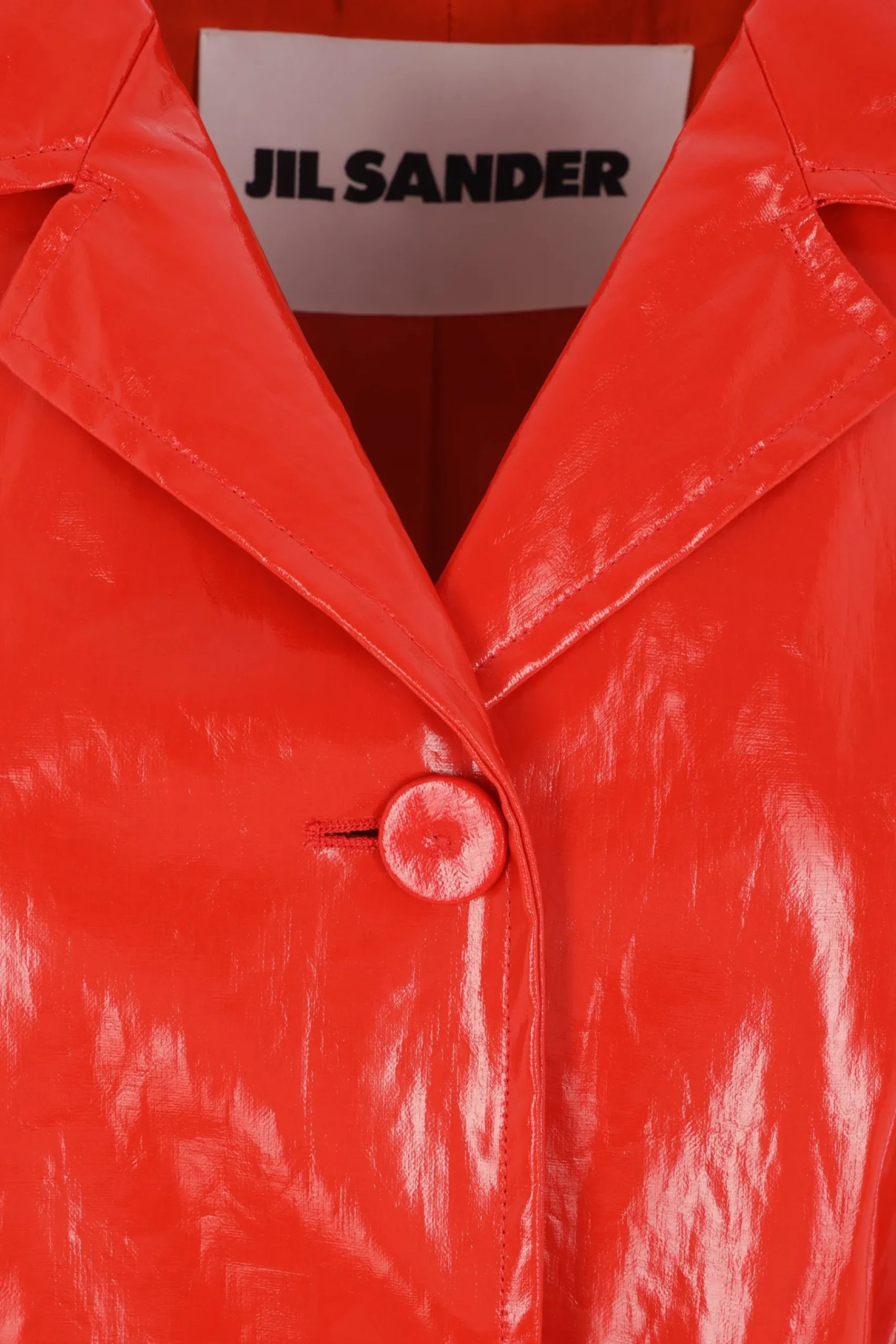 Women JIL SANDER coated linen trench coat