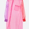 Women COMME DES GARÇONS color-block organza shirt