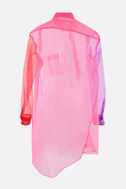 Women COMME DES GARÇONS color-block organza shirt