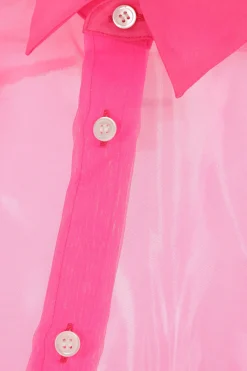 Women COMME DES GARÇONS color-block organza shirt