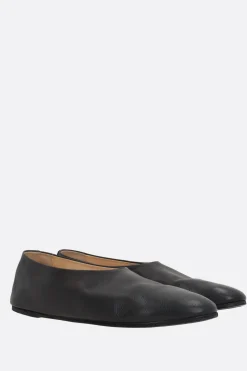 MARSELL Coltellaccio slippers in grainy leather