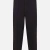 JIL SANDER compact cotton cropped trousers