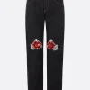 Women MOLLY GODDARD Cora straight-leg denim jeans