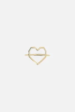 Women ALIITA Corazon Puro ring in yellow