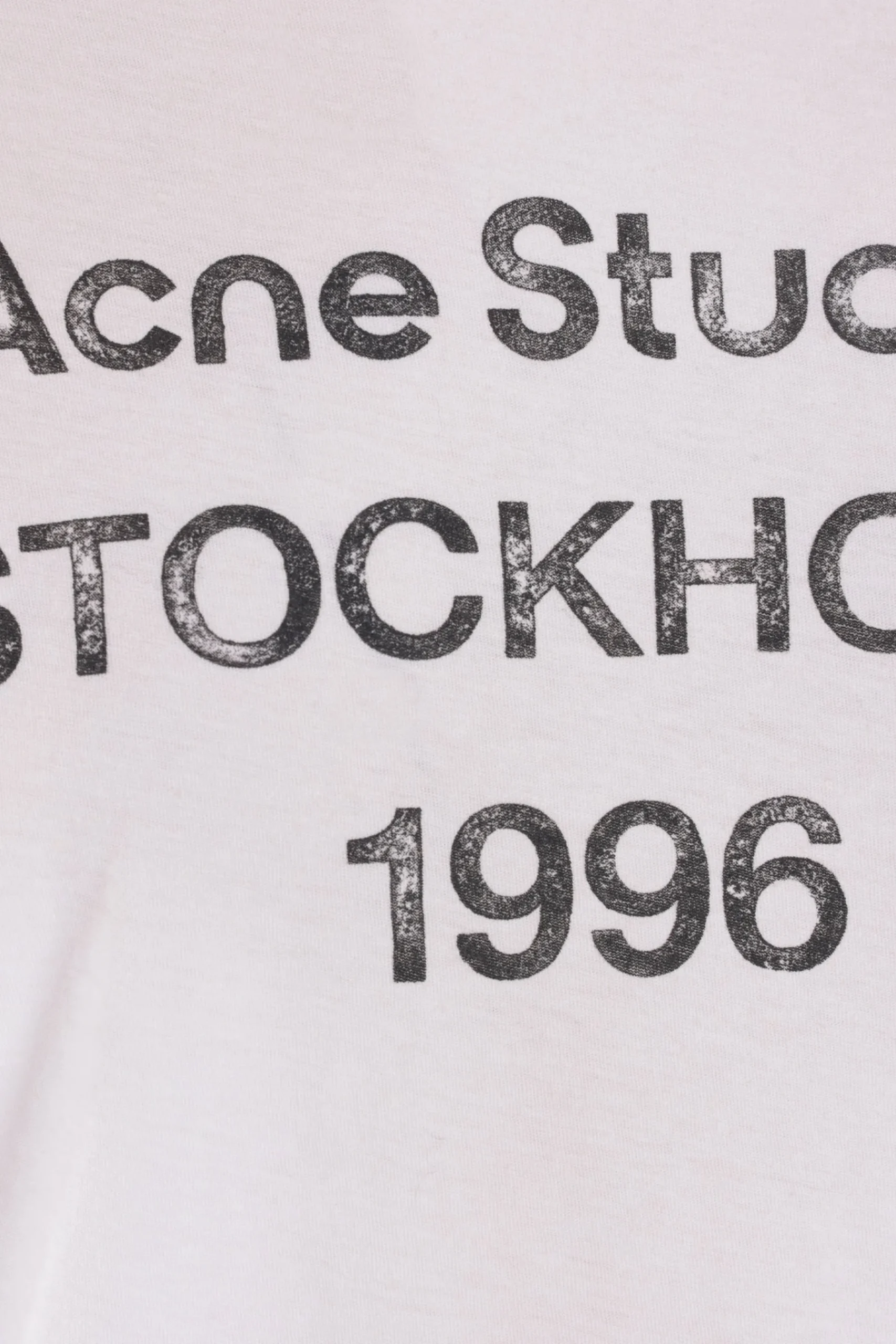 ACNE STUDIOS cotton and hemp t-shirt with 1996 print
