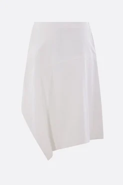 Women PLAN C cotton and linen blend asymmetric skirt