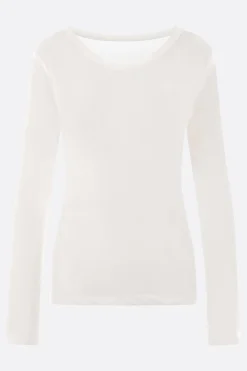 Women YOHJI YAMAMOTO cotton long-sleeved t-shirt
