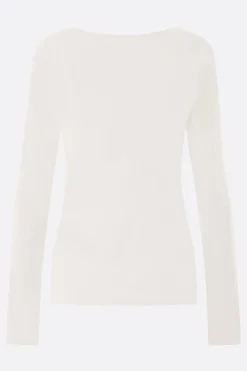 Women YOHJI YAMAMOTO cotton long-sleeved t-shirt