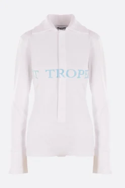 Women DURAN LANTINK cotton piqué bodysuit