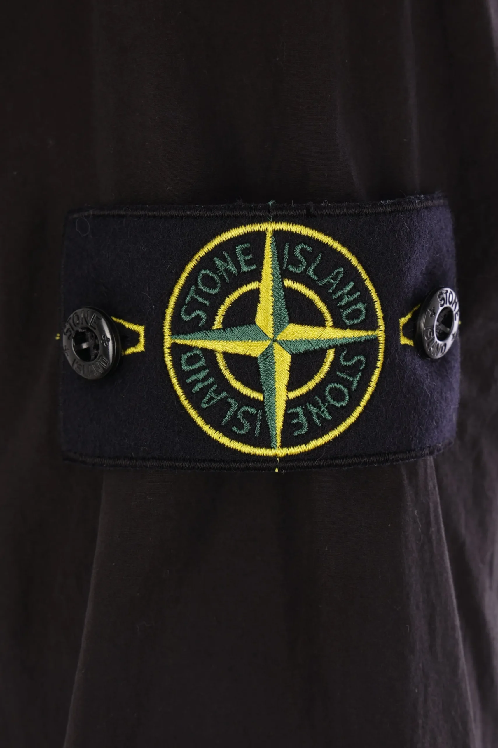 STONE ISLAND cotton shirt with logo badge