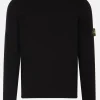 STONE ISLAND cotton sweater with logo badge