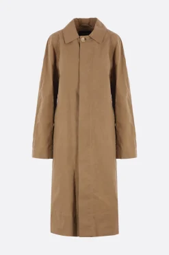 Women SIMONE ROCHA cotton trench coat with Daisy embroidery