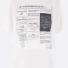 Women MM6 cotton t-shirt with journalistic print