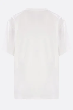 Women MM6 cotton t-shirt with journalistic print