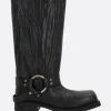 Women ACNE STUDIOS crinkled leather boots