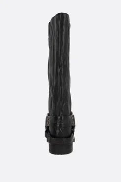 Women ACNE STUDIOS crinkled leather boots