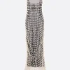 Women PAULINE DUJANCOURT crochet and mesh slip dress