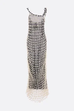 Women PAULINE DUJANCOURT crochet and mesh slip dress