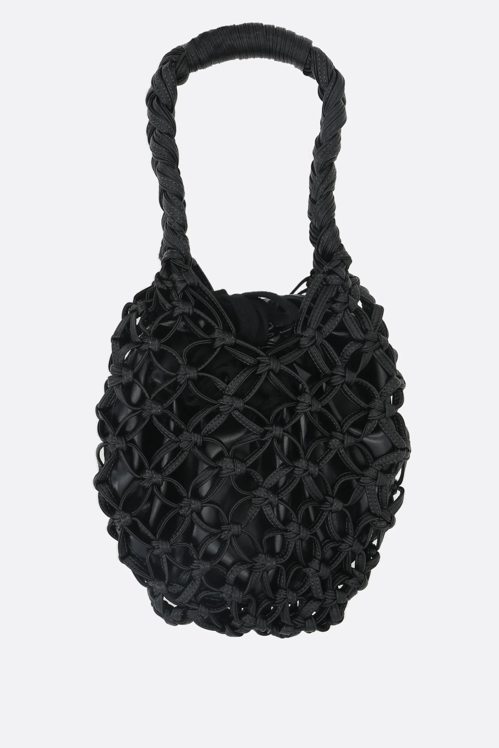 Women COMME DES GARÇONS COMME des GARÇONS crochet eco-leather handbag