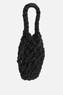 Women COMME DES GARÇONS COMME des GARÇONS crochet eco-leather handbag
