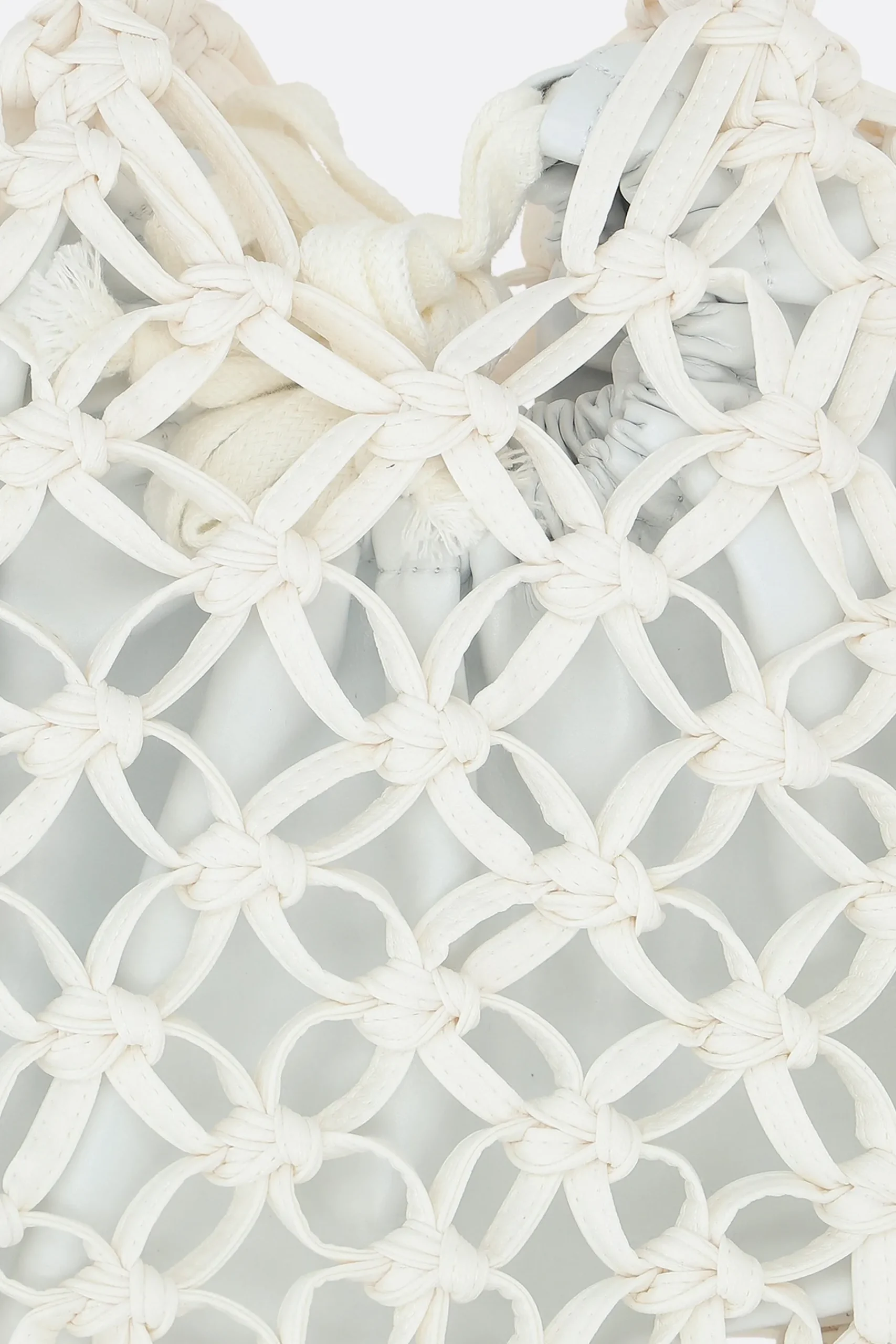 Women COMME DES GARÇONS COMME des GARÇONS crochet eco-leather handbag