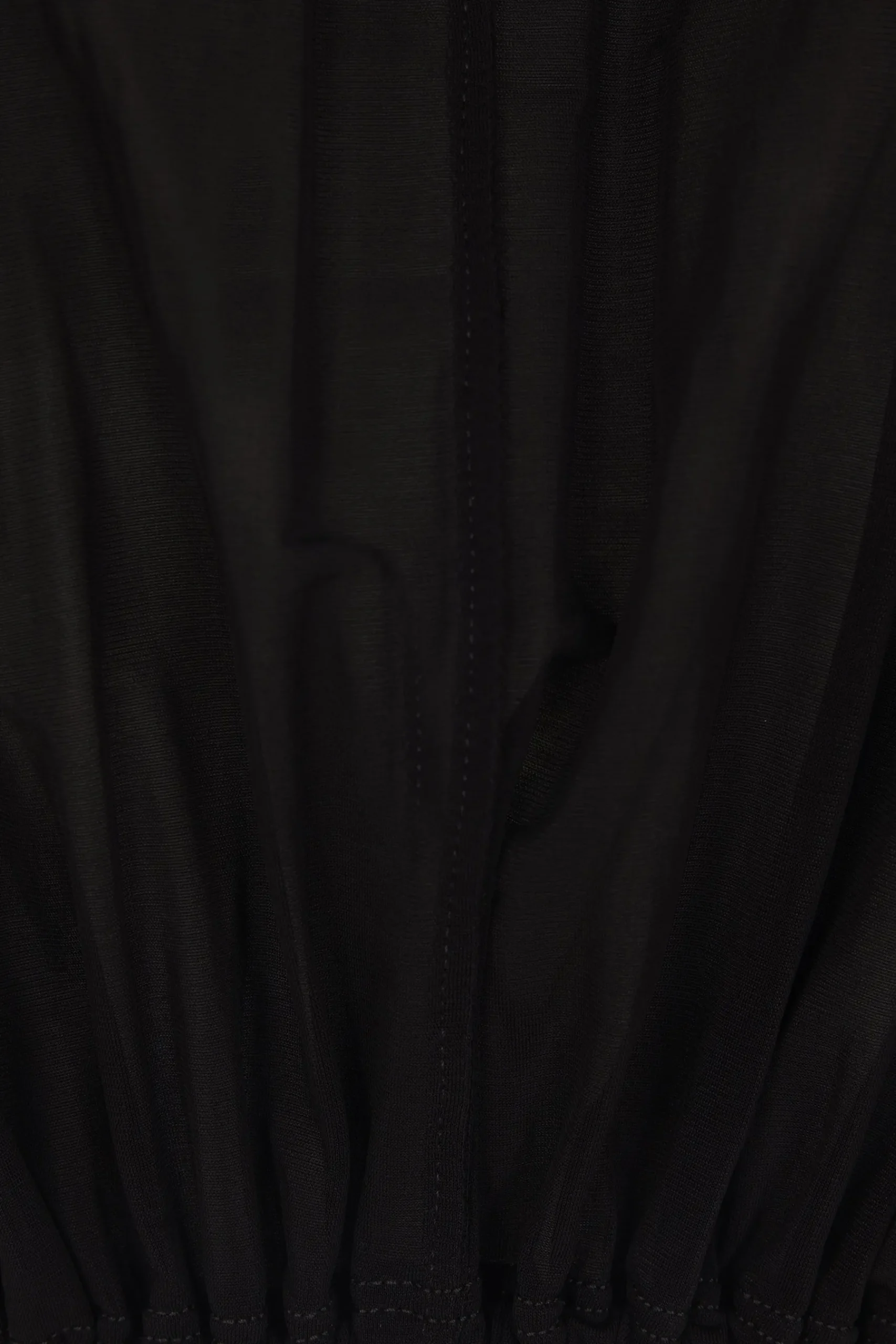 Women RICK OWENS cropped hooded tunic in jersey