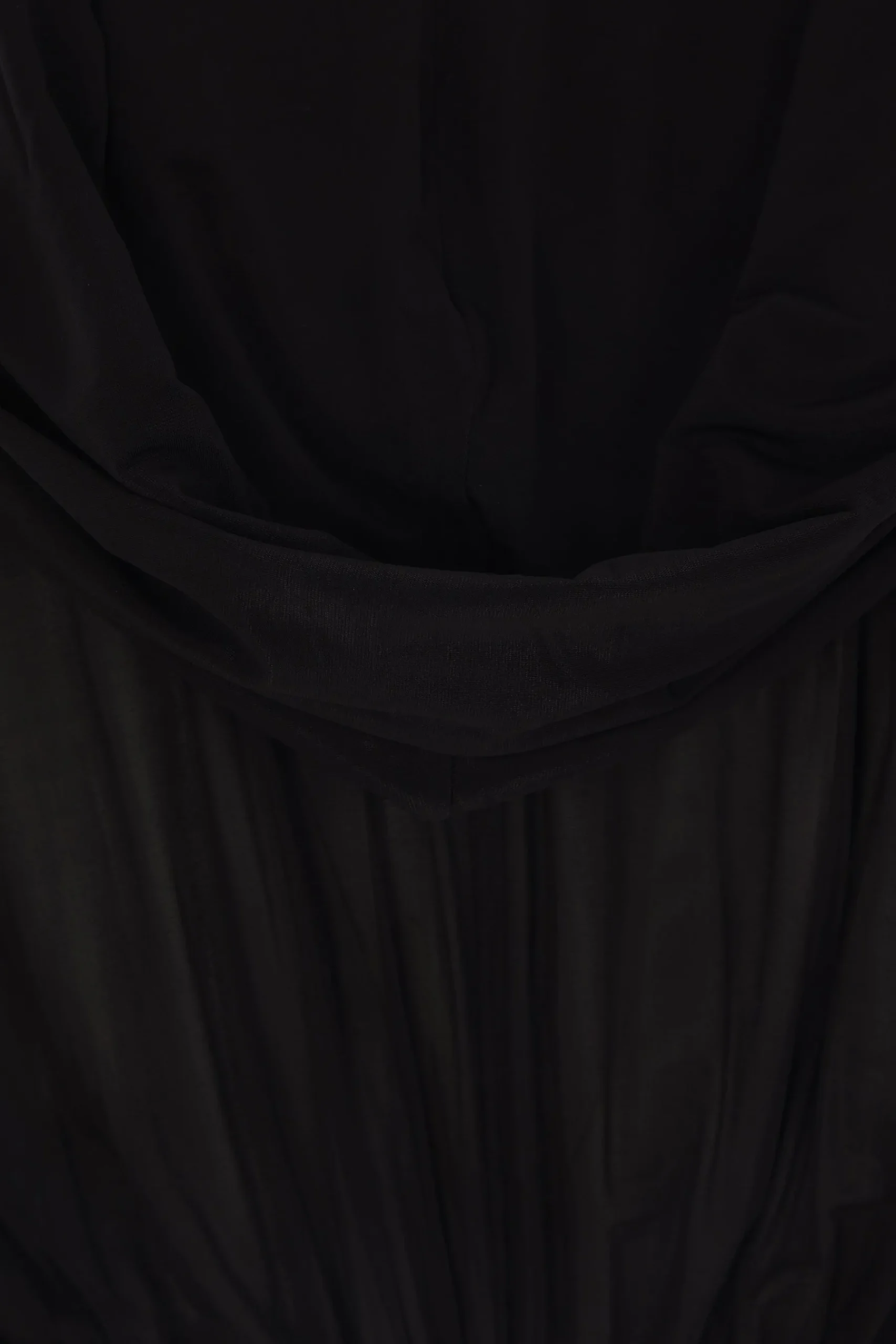 Women RICK OWENS cropped hooded tunic in jersey