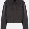 Women LEMAIRE cropped jacket in coated denim
