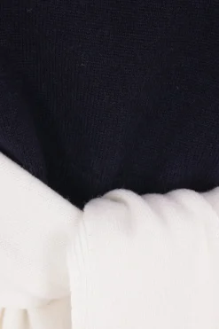 Women LOEWE cropped polo sweater in wool and cashmere blend