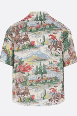 VISVIM Crosby bowling shirt in silk blend