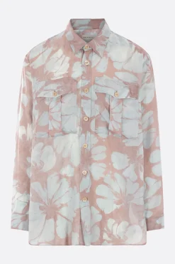 DRIES VAN NOTEN Crowsey oversized shirt in silk