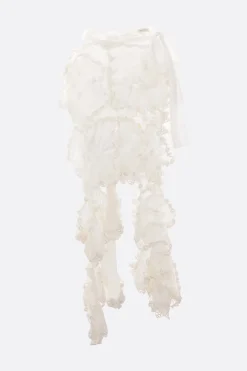 Women ROISIN PIERCE crêpe and organza asymmetric skirt