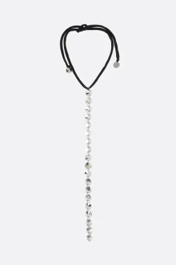 Women MARIA CALDERARA crêpe necklace with crystals