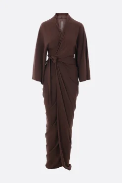 Women RICK OWENS crêpe wrap dress