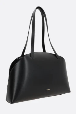 Women JIL SANDER Curve medium shoulder bag in smooth leather