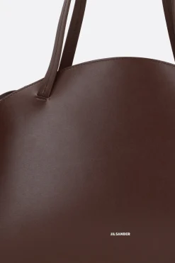 Women JIL SANDER Curve medium shoulder bag in smooth leather