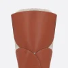 Women JIL SANDER Curve medium smooth leather and canvas bucket bag