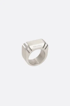 Women RICK OWENS Cut Beveled brass ring