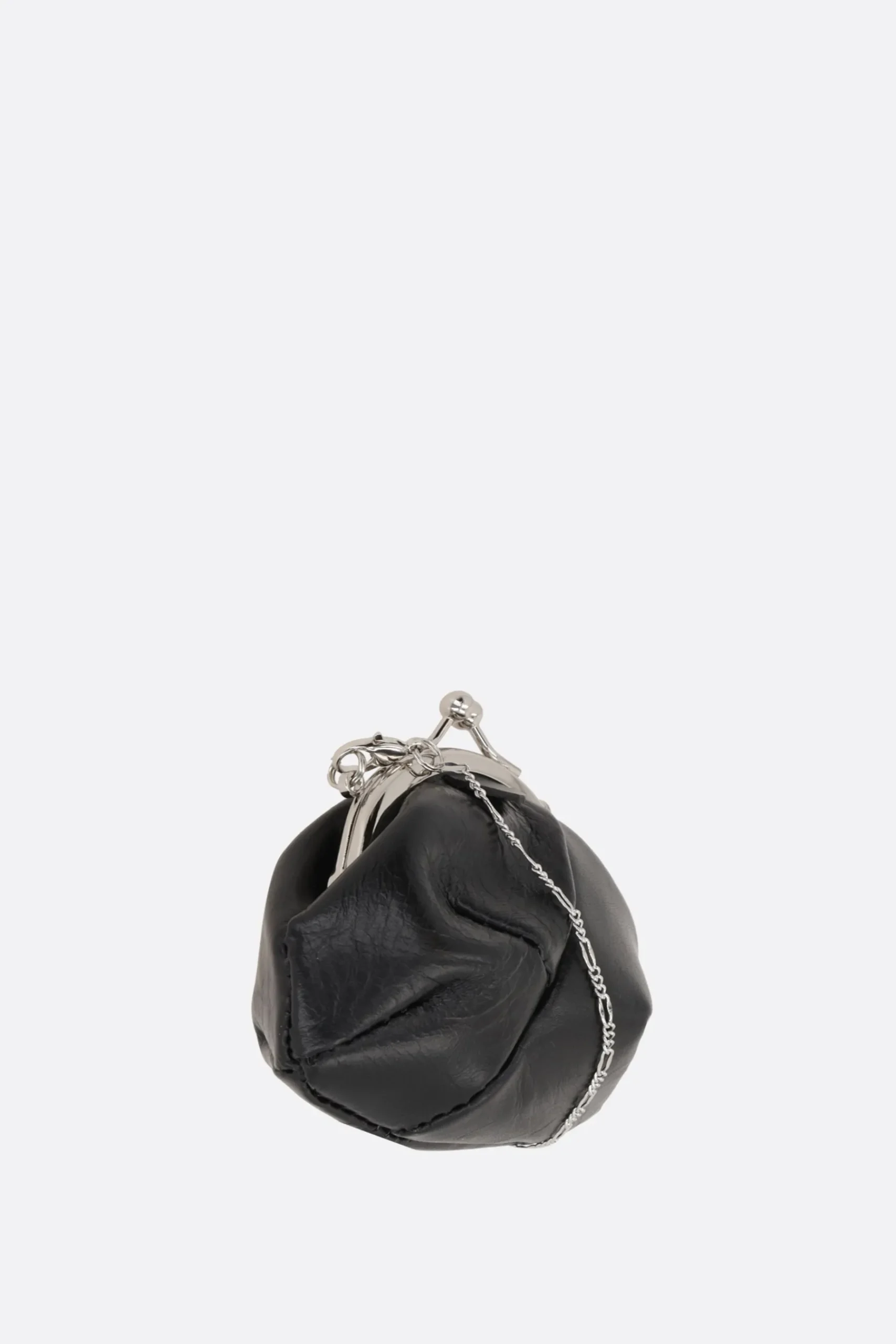 Women Y'S 3D necklace in semi-gloss leather