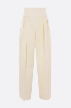 Women JIL SANDER darted trousers in silk blend