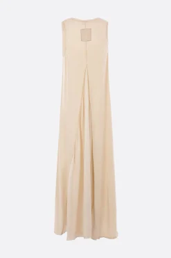 Women UMA WANG Data sleeveless dress in jersey and crepe de chine