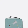 Women LOEWE Deep Sea nappa zipped card case