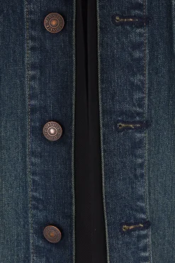 Women JUNYA WATANABE denim and gabardine cape