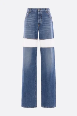 Women DURAN LANTINK denim and mesh sneakers